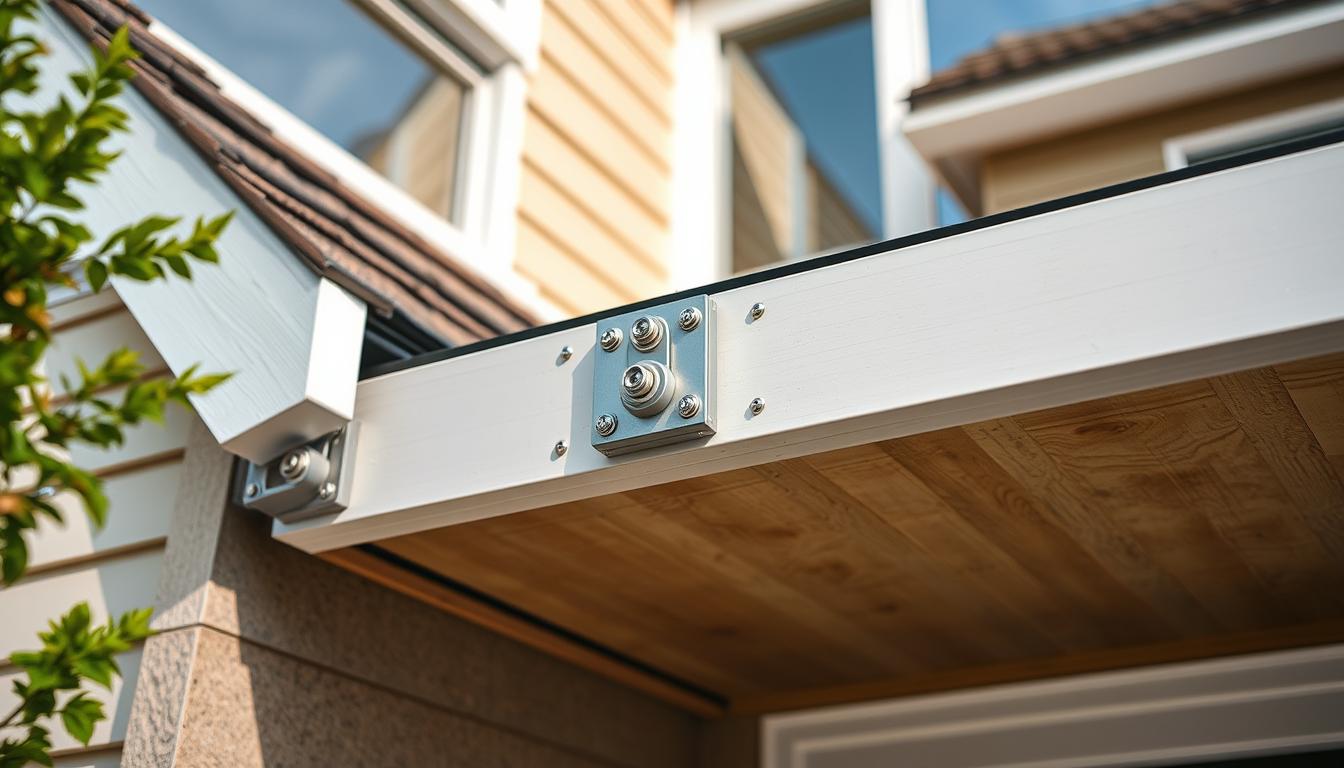 Terrassenüberdachung an Hauswand befestigen